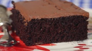 Chocolate Banana Cake Recipe Demonstration  Joyofbakingcom [upl. by Collar]