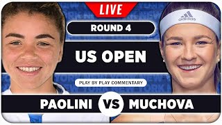 PAOLINI vs MUCHOVA • US Open 2024 • LIVE Tennis Play by Play Stream [upl. by Manoop]