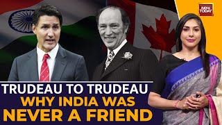 IndiaCanada Standoff Why India Has Uncomfortable Relations With Trudeaus Trudeau Sr To Trudeau Jr [upl. by Hallvard951]