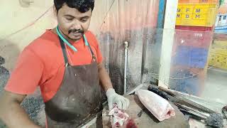 FISH CUTTING🔥INDIA fish BUTTERFISH fishcutting [upl. by Adle]