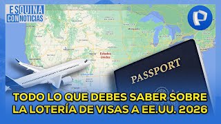 Todo lo que debes saber sobre la lotería de visas a EEUU 2026 [upl. by Ecinereb]