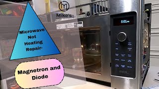 Microwave Not Heating Repair Magnetron and Diode [upl. by Suravaj]