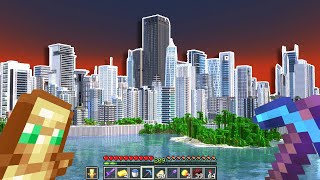 How I Built a MEGA City in Minecraft Survival [upl. by Malva507]