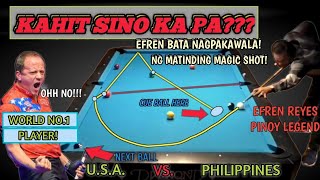 💎 AKALA NILA quotDEHADOquot SI EFREN BATA 💪💪WORLD NO1 BILLIARD PLAYER NASHOCKED SA MAGIC SHOTS NI BATA😲 [upl. by Lekram]