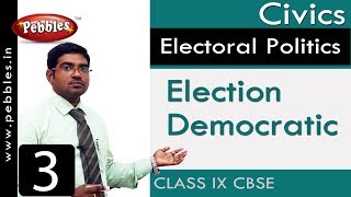 Election Democratic  Electoral Politics  Social Science  Class 9 CBSE Syllabus [upl. by Nailimixam]