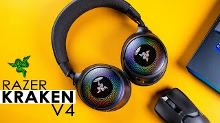 Razer Kraken V4 Wireless Gaming Headset Review amp Microphone Test [upl. by Eddie]