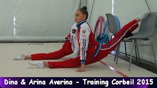 Dina Averina amp Arina Averina  Training Tournament CorbeilEssonnes 2015 [upl. by Fem]