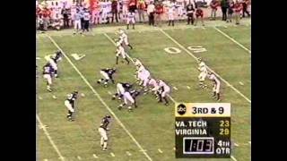 Great Ending to the 1995 Virginia TechUVA Game [upl. by Rehpitsirhc]