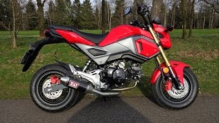 Honda MSX 125 Grom 2017 With Yoshimura RS2  Test Ride [upl. by Cranston]