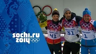 Biathlon  Mens 20km Individual  Fourcade Wins Gold  Sochi 2014 Winter Olympics [upl. by Hotchkiss]