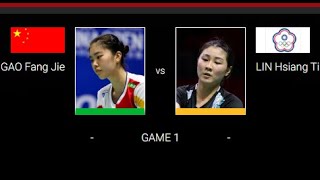 Macau Open 2024 GAO Fang Jie vs LIN Hsiang Ti live score [upl. by Dnomhcir]