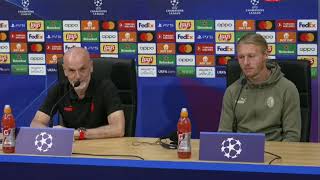 Simon Kjær Press Conference Prior To Napoli Vs AC Milan [upl. by Atteuqihc]