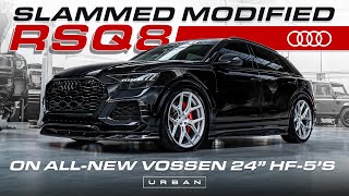 LOWERED MODIFIED CARBON AUDI RSQ8 ON NEW 24quot VOSSEN HF5 WHEELS  URBAN UNCUT S3 EP12 [upl. by Eiraminot693]