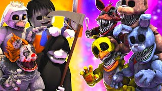 SFM FNaF Halloween Animatronics vs Sinister [upl. by Atenahs788]