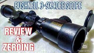 Bushnell 39X40 EG Air Rifle Scope Review and Zeroing in Hindi [upl. by Nibbs499]