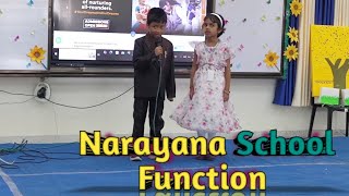 Narayana School Function My Son AyeshPreyaan Anchor His First Stage Performance Proud parents [upl. by Fleece281]