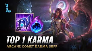 Wild Rift KARMA  TOP 1 Tranquillity Dragon Karma S15 Ranked Gameplay  Build [upl. by Lombardo]