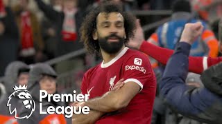 Mohamed Salah taps in Liverpools goahead goal against Newcastle  Premier League  NBC Sports [upl. by Aneerbas]