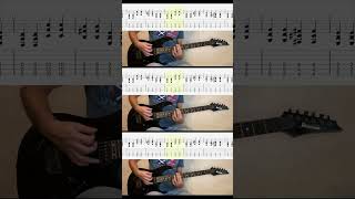 Rammstein  Sonne Guitar chorus 1 amp Tabs rammstein guitarcover guitartabs sonne shorts [upl. by Klapp]