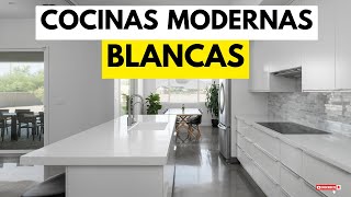 💥30 DISEÑOS DE COCINAS BLANCAS MODERNAS TENDENCIA 2024👈 [upl. by Francois962]