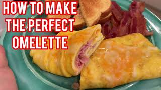 How To Make The PERFECT Omelette Ham and Cheese omelet [upl. by Jd]