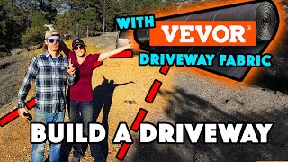 How To Build A Gravel Driveway Using Vevor Geotextile Fabric [upl. by Ynafets573]