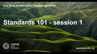 Standards 101  Session 1 [upl. by Aynekal]