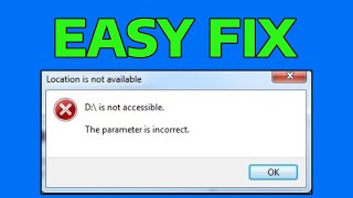 How To Fix Incorrect Parameter Error in Windows [upl. by Airbma]