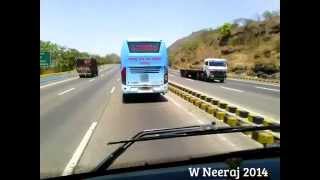 Chasing an MSRTC Shivneri on the MumbaiPune Expressway [upl. by Imas]