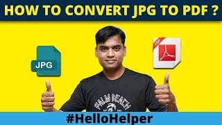 How To Convert JPG to PDF in Windows 10  Save Image to PDF [upl. by Arihaj]