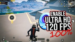 ULTRA HD  120 FPS UNLOCKED in gameloop with PROOF 💯 PUBG MOBILE 32 [upl. by Amerigo]