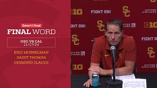 USC Mens Basketball vs Cal Post Game Press Conference [upl. by Alys]