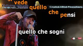 vasco rossi albachiara karaoke con cori [upl. by Einreb282]