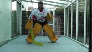 Save Mechanics 5 Tpush Progression for Inline Hockey Goaltenders [upl. by Elleinod]