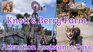 Knotts Berry Farm Attraction Assistance How It Works amp Where To Go Plus Riding Calico Candy Mine [upl. by Bertelli536]