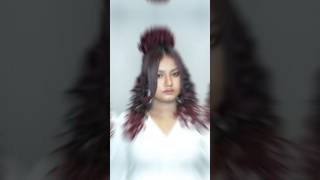 Avant garde hair style with Cherry red color balayage [upl. by Leirbag268]