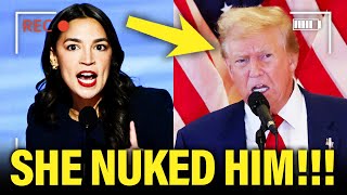 OMG AOC goes SCORCHED EARTH on Trump with takedown of the YEAR [upl. by Abramson]