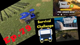 Fs 22 Survival Challange Competting against Daggerwin amp ChainSaw100 Ep 79 [upl. by Okihsoy]