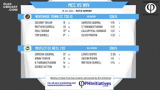 Mistley CC NECL T20 v Wivenhoe Town CC T20 XI [upl. by Ailene449]