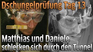 Dschungelcamp 2018 Dschungelprüfung Tag 13  Matthias und Daniele im TunnelTrauma [upl. by Nelie933]