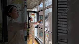 Part 93 👑 A window cleaner that can clean exterior windows and comes withytshorts viralvideo [upl. by Ehr]