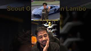 Scout React on Jhonny New lambo 🔥 shorts bgmi scoutop jonathangaming s8ul [upl. by Tirma]