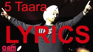 5 Taara Full Song  Diljit Dosanjh  LYRICS 2015 [upl. by Ohcamac]