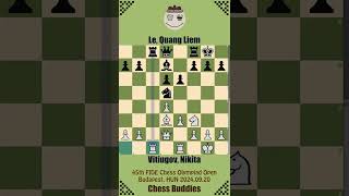 45th FIDE Chess Olympiad Open 2024 🔴 Vitiugov Nikita vs Le Quang Liem  Budapest HUN 20240920 [upl. by Kelsy]