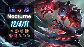 NOCTURNE JUNGLE vs KHAZIX  EUW LoL Challenger Patch 142 [upl. by Hartfield]