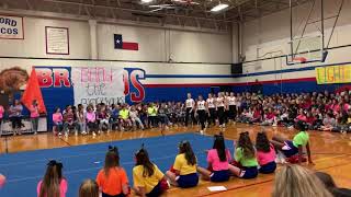 Bedford junior high – Pep Rally  Raiderette Encore performance [upl. by Lebasile]