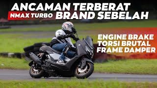 TES LANGSUNG DI SIRKUIT  Sensasi Engine Brake dan Jambakan NMAX Turbo [upl. by Adey]