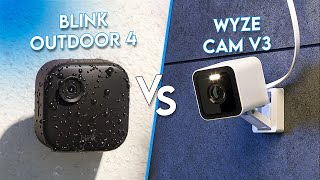 Blink Outdoor 4 vs Wyze Cam V3  Which Security Camera for Home to Buy [upl. by Gavini]