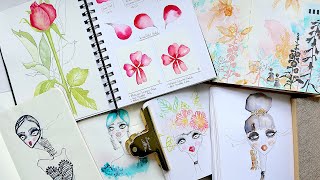 Favourite Sketchbooks  Demo  Tips  PART 12 [upl. by Anila813]