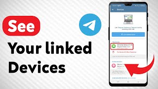 How To See Your linked Devices On Telegram  Full Guide [upl. by Averi]